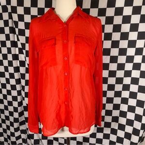 Red sheer blouse TIMING